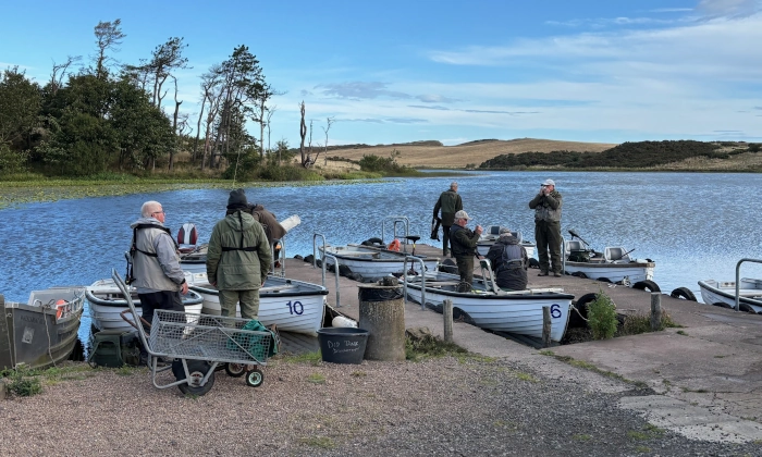 Anglers getting setup